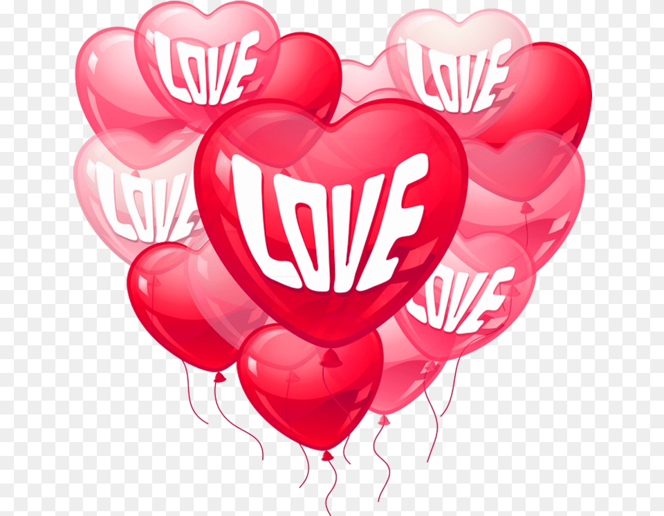 Download Hd Valentineu0027s Day Transparent Background Heart, Balloon Free Png
