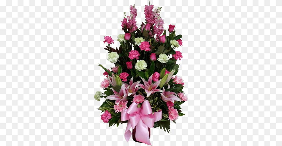 Download Hd Vase Arrangement Spring Flowers By Manila Blooms Bouquet, Flower, Flower Arrangement, Flower Bouquet, Plant Png Image