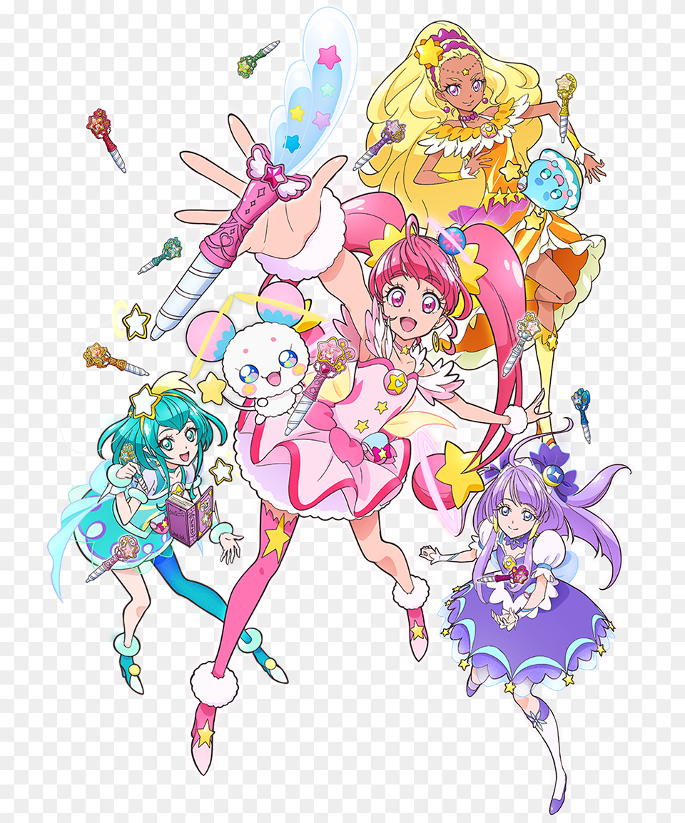 Download Hd View Fullsize Star Twinkle Pretty Cure, Book, Comics, Publication, Baby Png