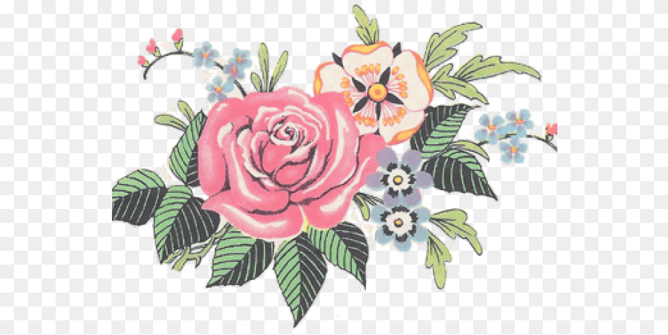 Download Hd Vintage Flower Clipart Background Clipart Background Flowers, Art, Floral Design, Graphics, Pattern Png Image