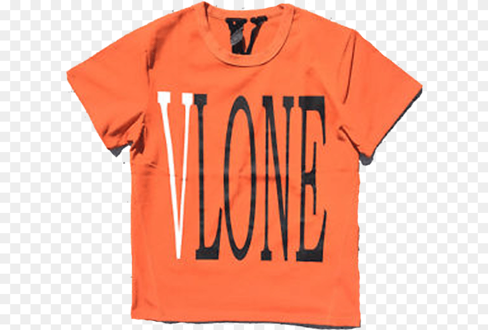 Download Hd Vlone Staples Tee Vlone Austin Pop Up Vlone Long Sleeve White, Clothing, Shirt, T-shirt Png Image