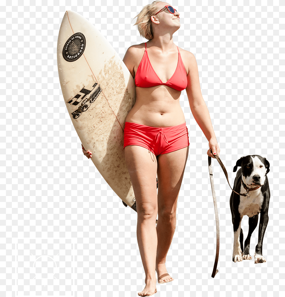 Download Hd Walking People Great Dane Transparent Transparent People On The Beach, Adult, Water, Swimwear, Sea Waves Png