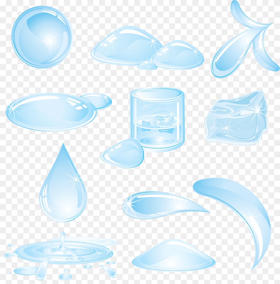 Hd Water Drops Vector Transparent Cool Icevector, Ice, Cup, Blade, Dagger Free Png Download