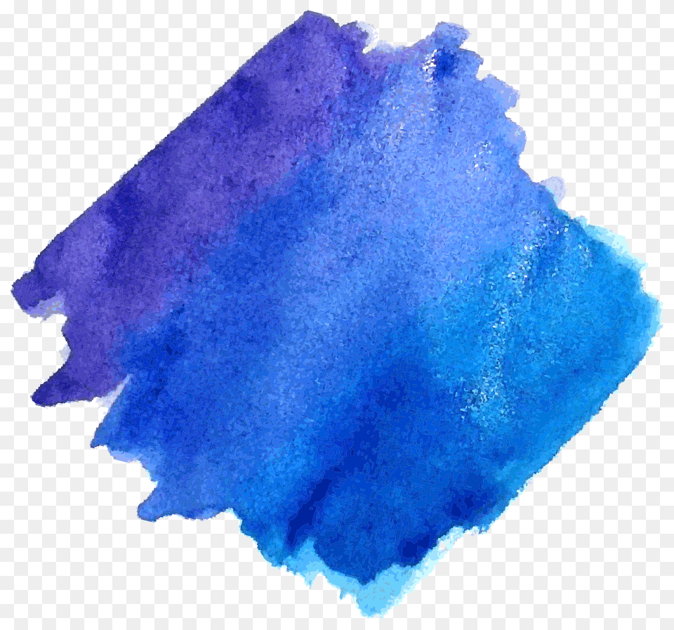 Hd Watercolor Painting Texture Blue Paint Smudge Free Png Download