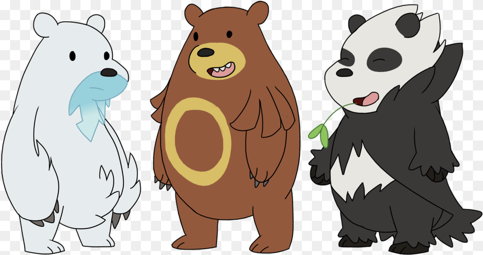 Download Hd We Bare We Bare Bears Pokemon, Animal, Bear, Mammal, Wildlife Png Image