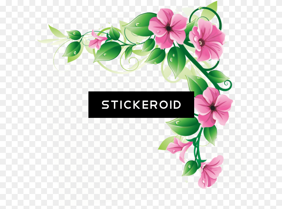 Download Hd Wedding Border Hd Flowers Border Flowers Image Hd, Art, Floral Design, Graphics, Pattern Free Transparent Png