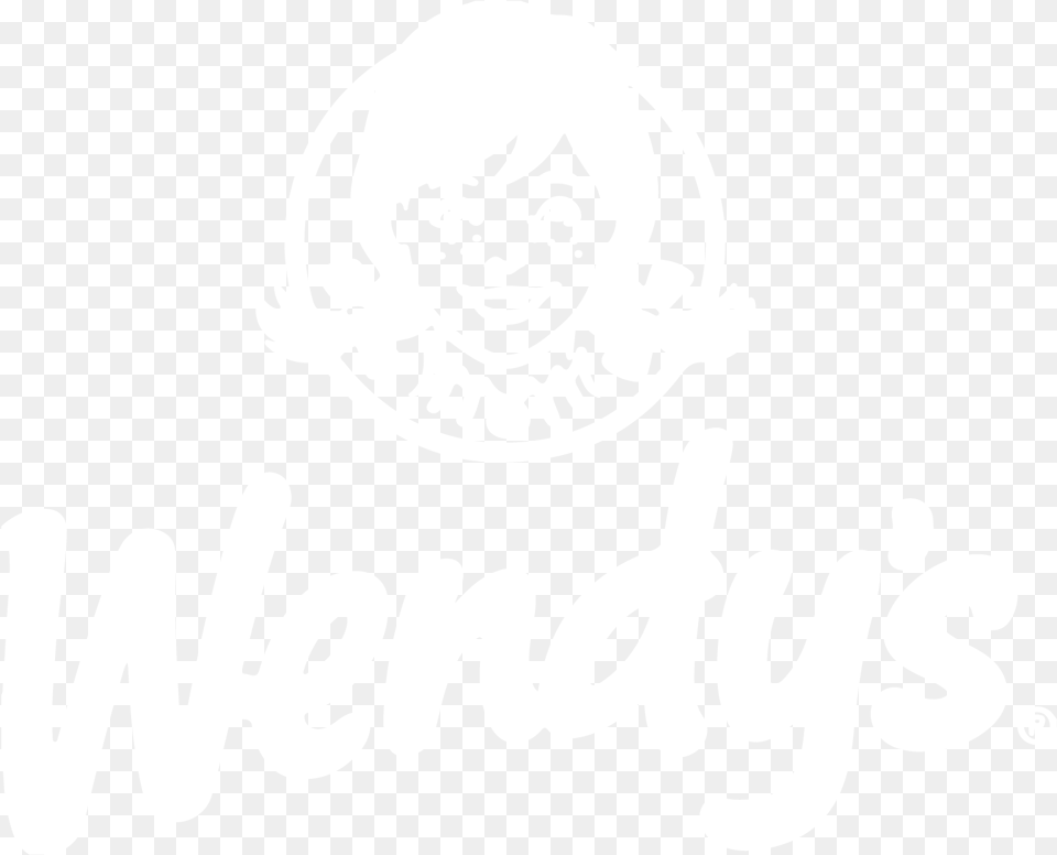 Download Hd Wendyu0027s Twitter White Icon Transparent Black Wendys Logo, Baby, Person, Face, Head Png Image