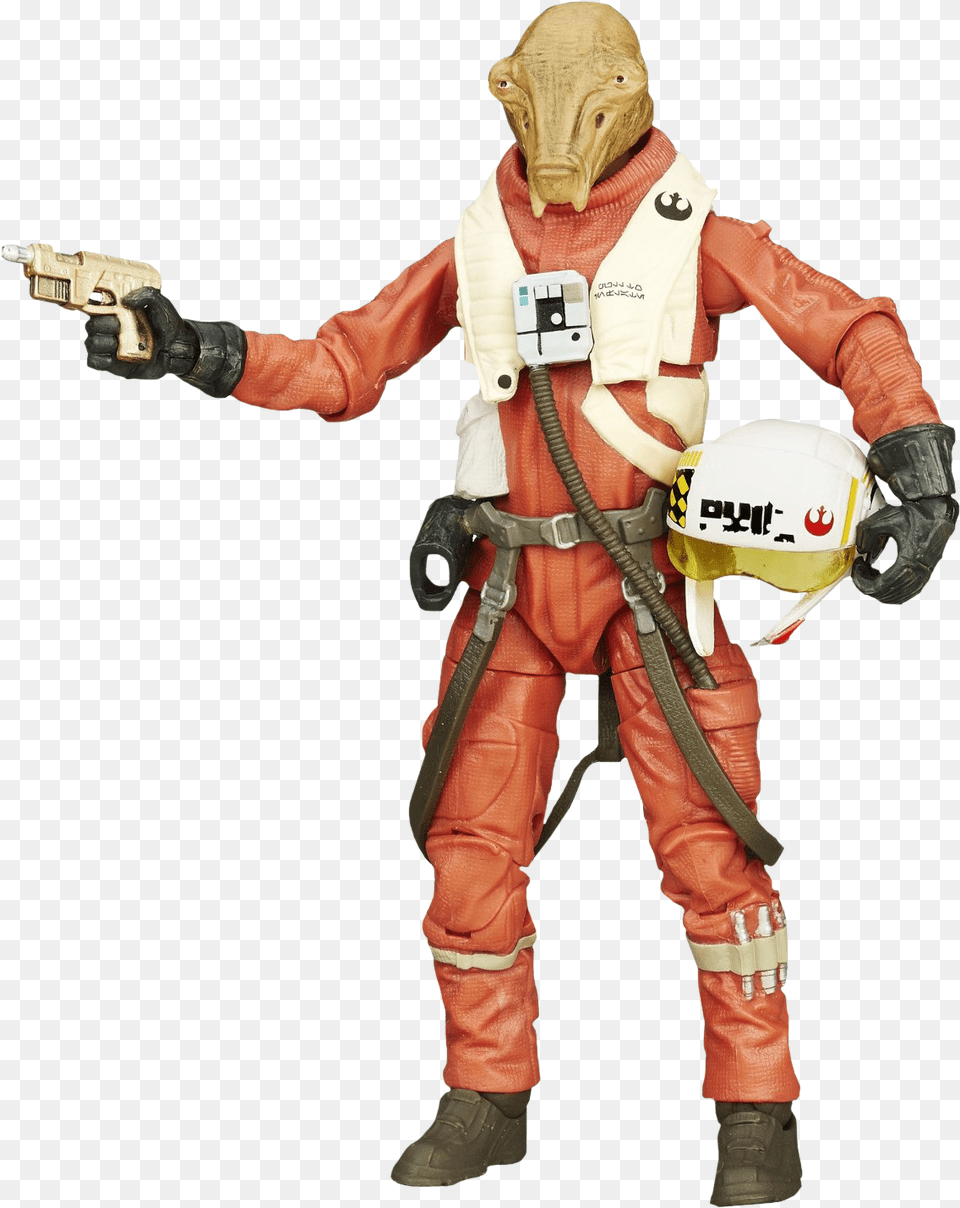 Download Hd X Wing Star Wars Black Series X Wing Pilot Star Wars Black Series, Person, Clothing, Glove, Figurine Free Png