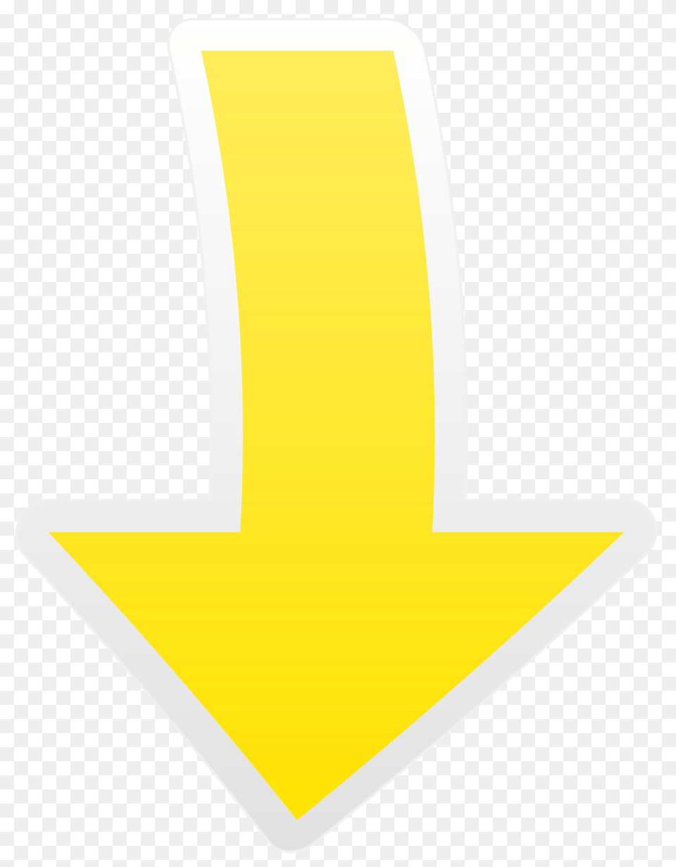 Download Hd Yellow Down Arrow Image Yellow Arrow Down, Logo, Symbol, Text Free Transparent Png