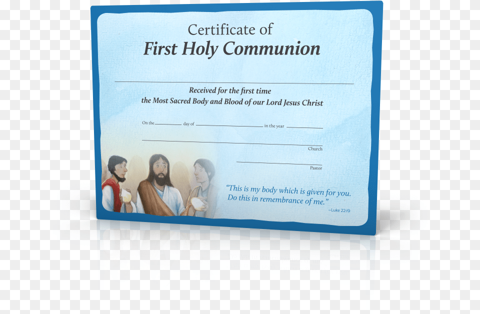 Download Hd You Are Loved First Communion Transparent Certificate For First Communion, Text, Person, Face, Head Png