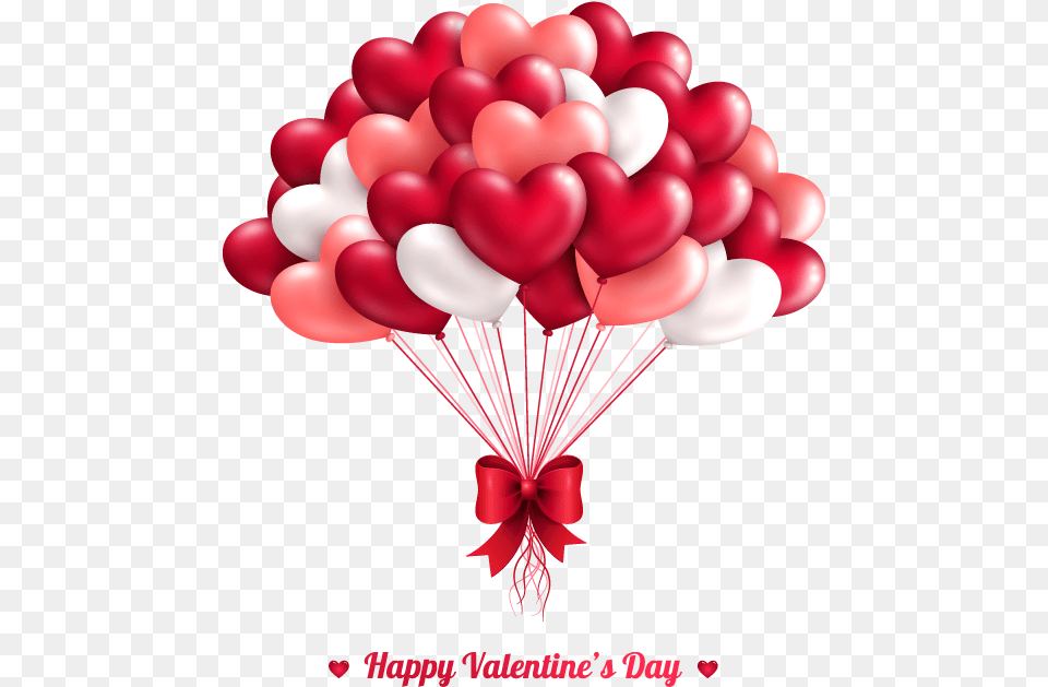 Heart Balloon Valentines Greeting Cartoon Vector Birthday Heart Balloons Free Png Download
