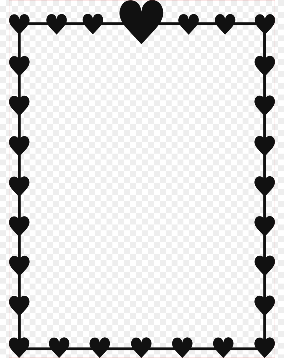 Download Heart Border Clipart Right Border Of Heart Clip Art, Home Decor Free Png
