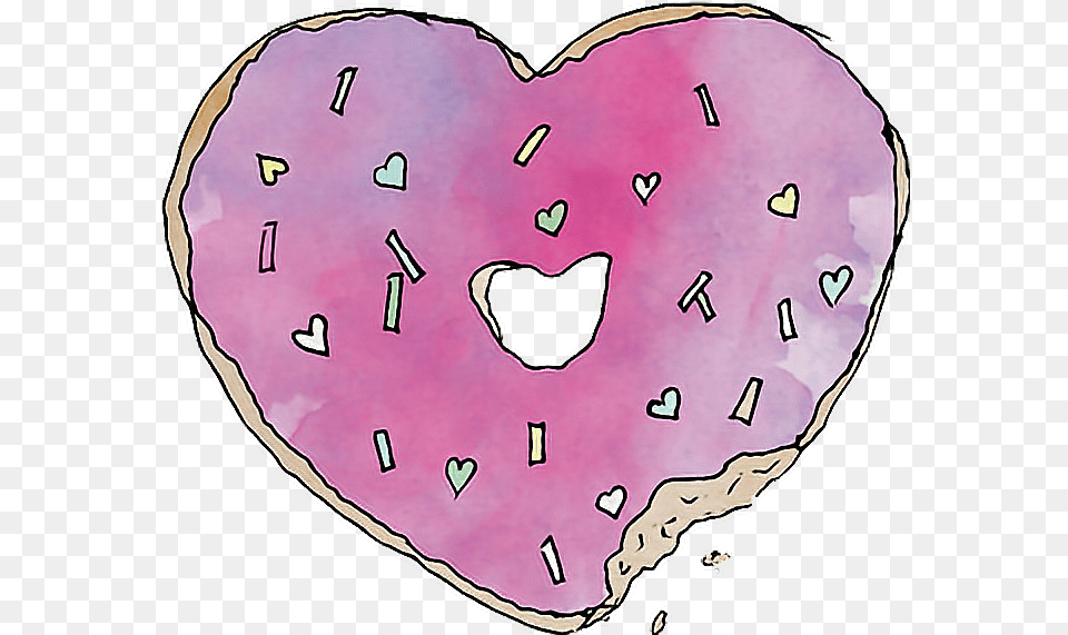 Download Heart Cool Tumblr Donuts Doughnut, Food, Sweets, Person, Face Free Transparent Png
