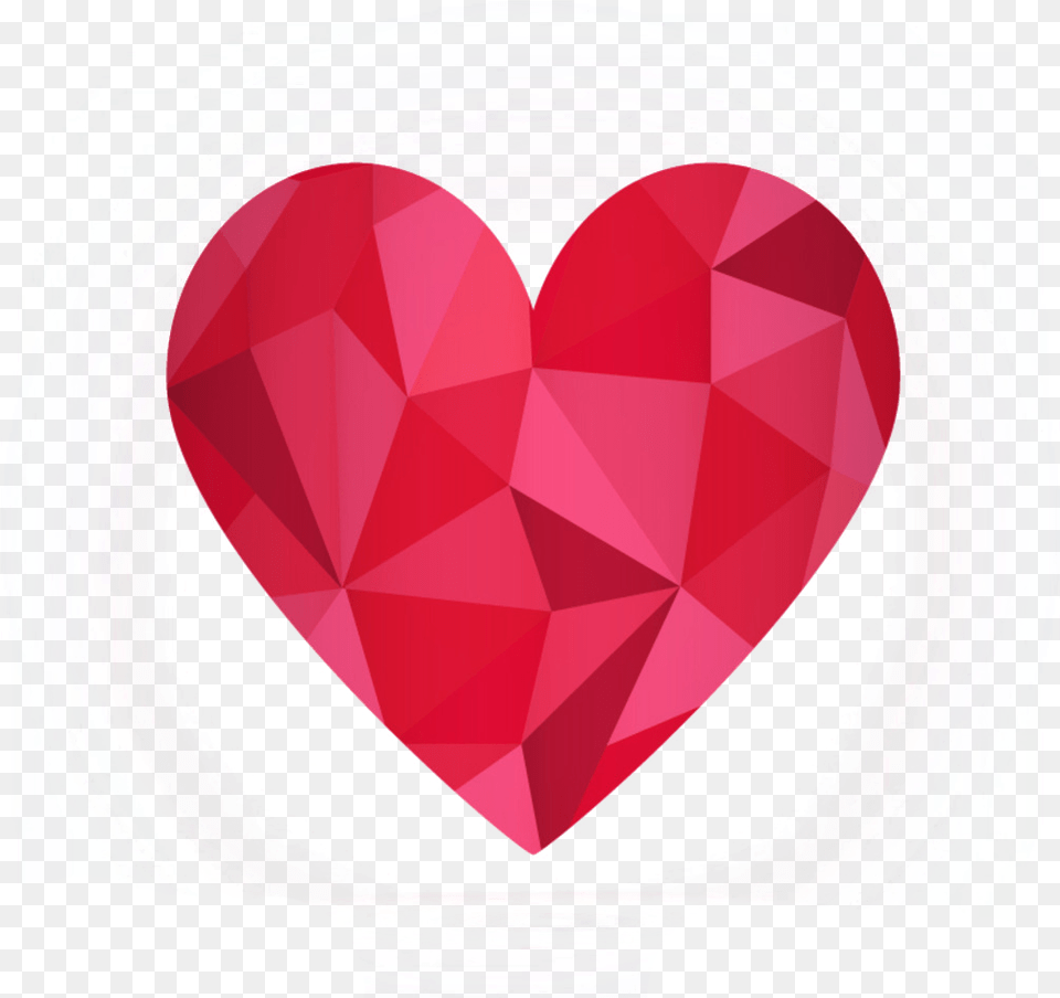 Download Heart Diamond Geometry Euclidean Vector Red Clipart Diamond Heart Vector, Balloon Free Transparent Png