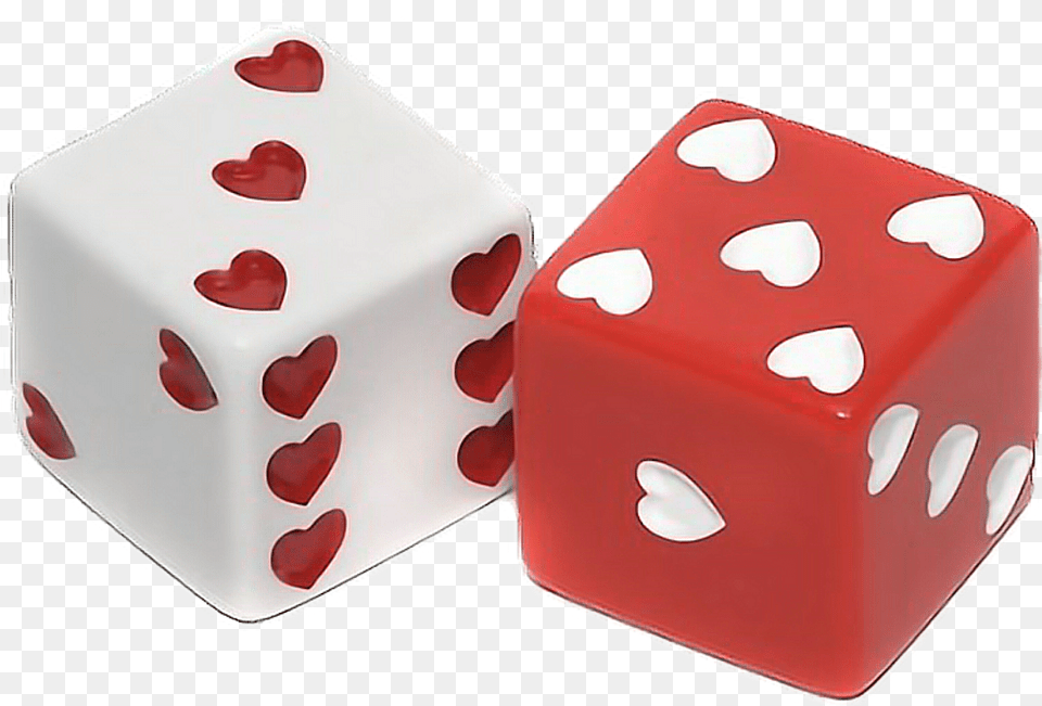 Download Heart Dice Red Dice With Hearts, Game Free Png