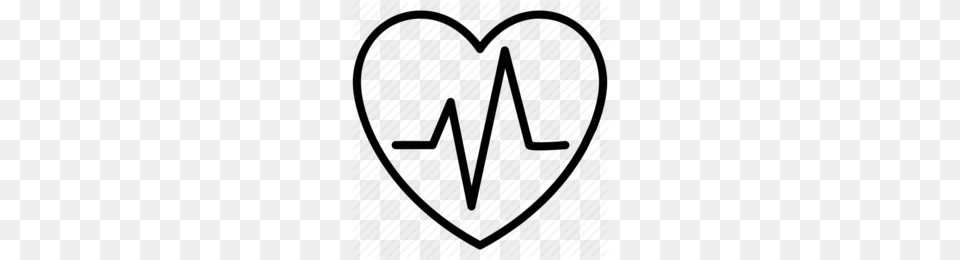 Heart Ekg Graphic Clipart Electrocardiography Heart Clip Art, Accessories, Jewelry, Necklace Free Png Download