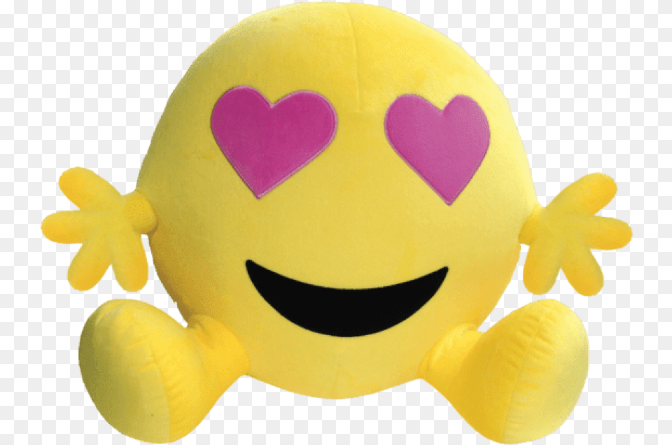 Download Heart Eyes Emoji Bestie Giant Emoji Bestie Emoji, Plush, Toy Png Image