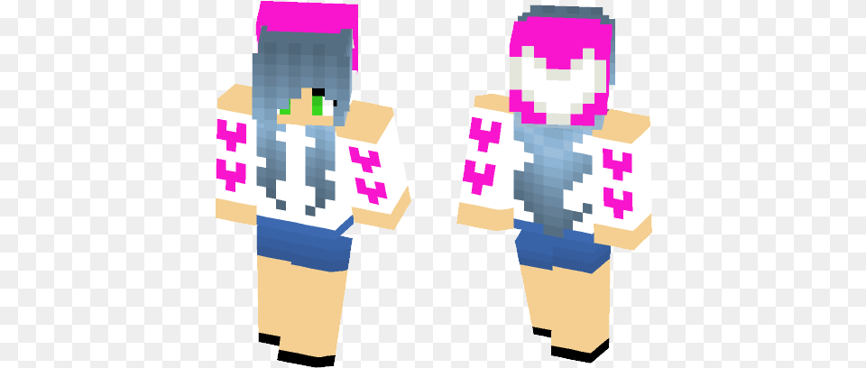 Download Heart Girl Minecraft Skin For Superminecraftskins Kingdom Hearts Minecraft Skins Kairi, Person Free Transparent Png