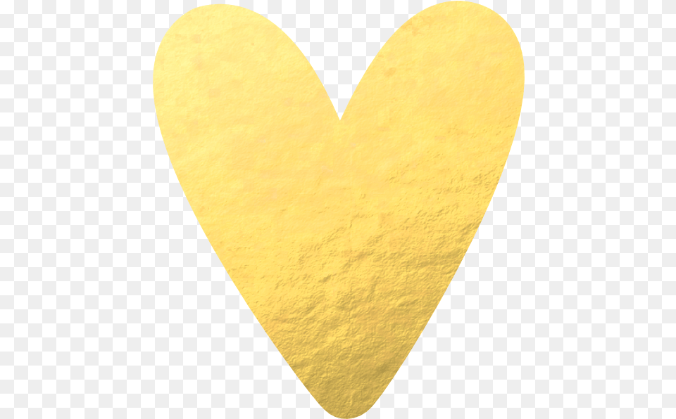 Heart Gold Foil Gold Foil Heart Free Png Download