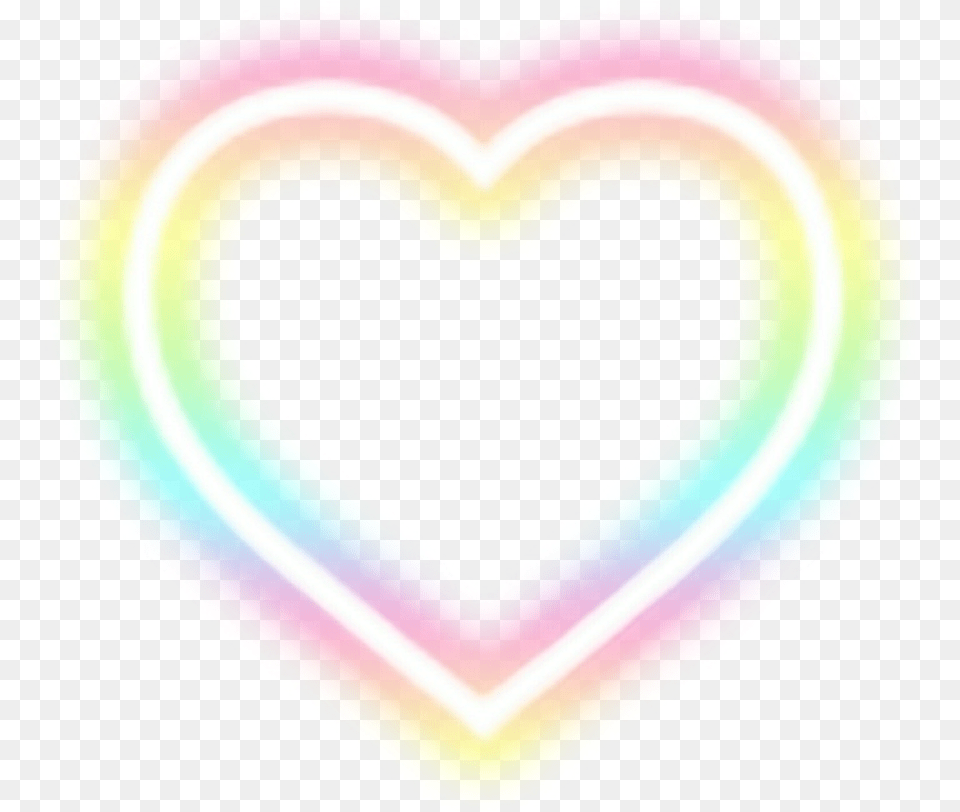 Download Heart Neon Color, Light, Disk Free Png