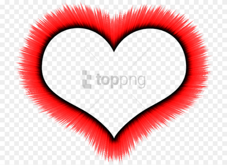 Download Heart Outline On Fire Images Background Heart Border, Symbol Png Image