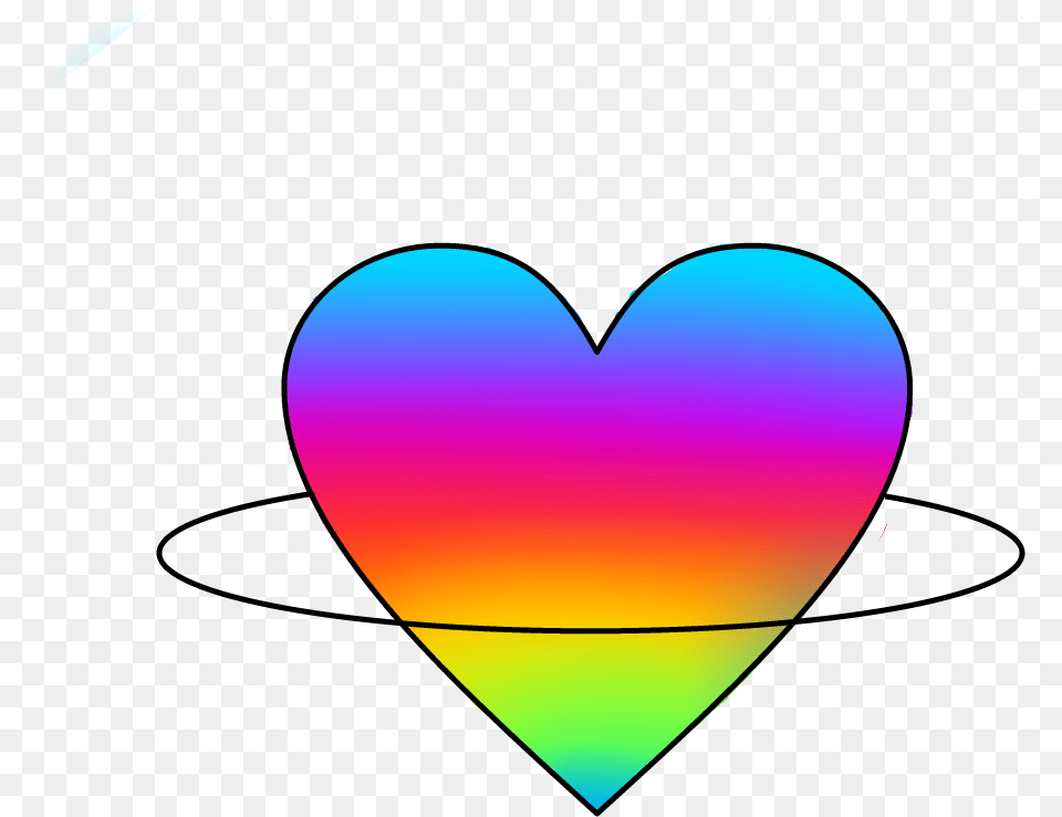 Download Heart Rainbow Planet Sticker By Sof A 3 Heart Rainbow, Astronomy, Moon, Nature, Night Free Transparent Png