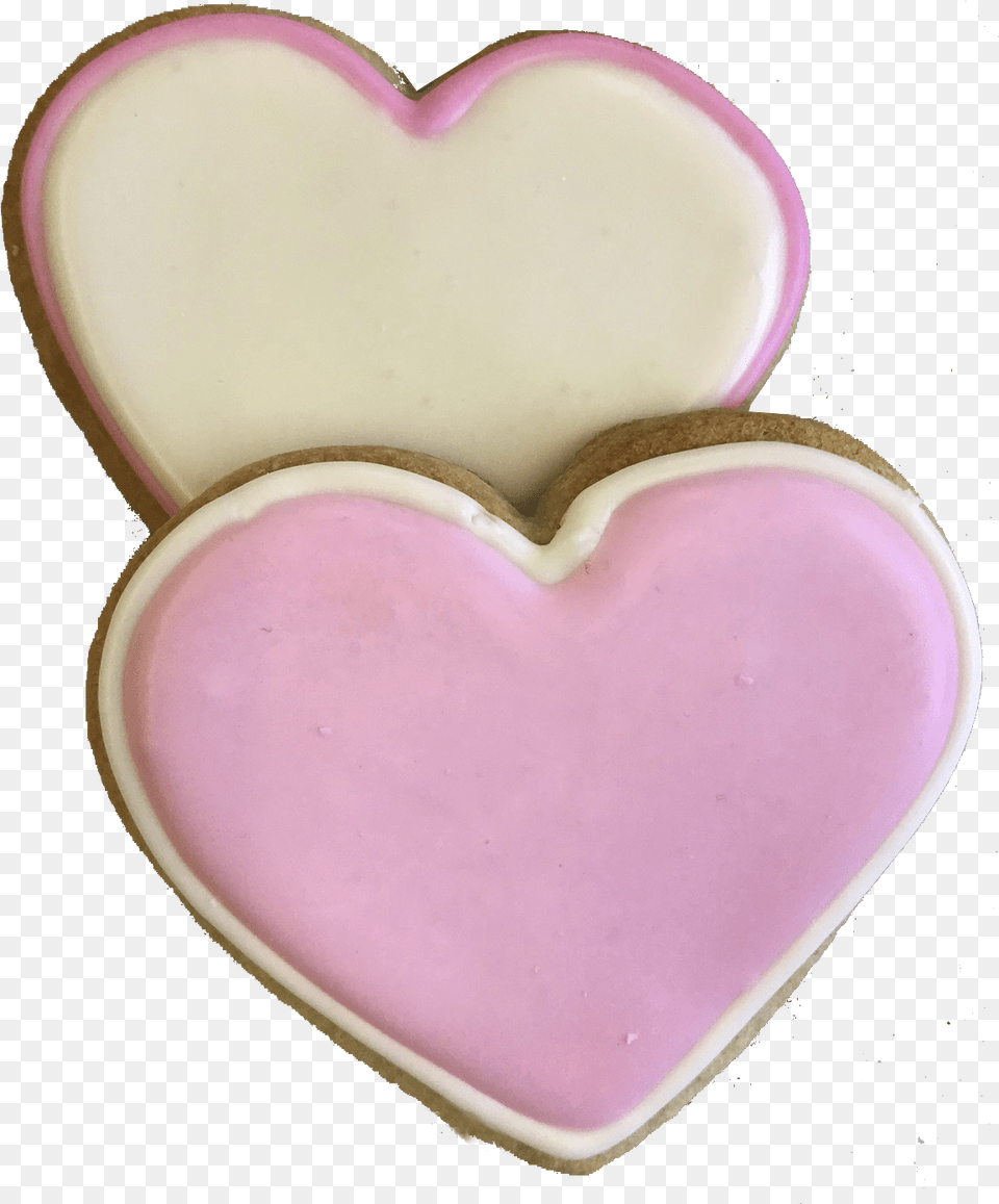 Heart Shaped Sugar Cookies Heart Shaped Sugar Cookies, Cream, Dessert, Food, Icing Free Png Download