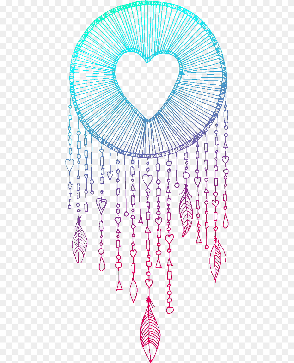 Download Heart Symbol Drawing Dreamcatcher Photo Hq Heart In Dream Catchers, Accessories, Jewelry, Necklace, Art Free Png