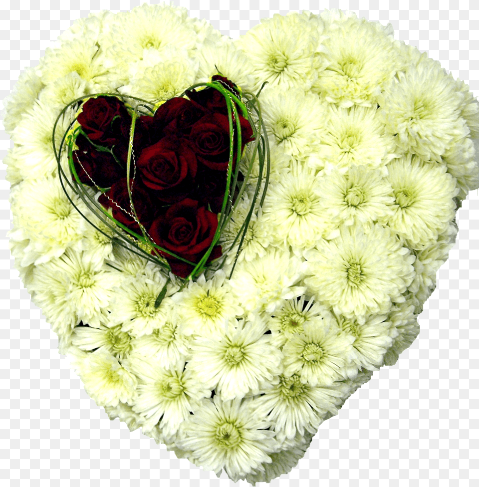 Download Heart Wreath Funeral Flowers Flower, Flower Arrangement, Flower Bouquet, Plant, Art Free Transparent Png