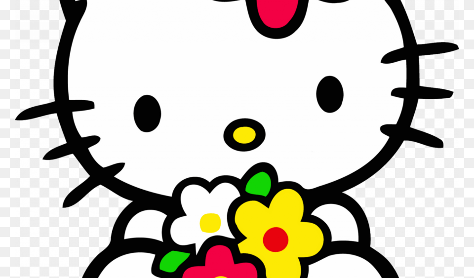 Download Hello Kitty Clipart Hello Kitty Clip Art Flower Leaf, Daisy, Plant, Outdoors, Nature Free Transparent Png