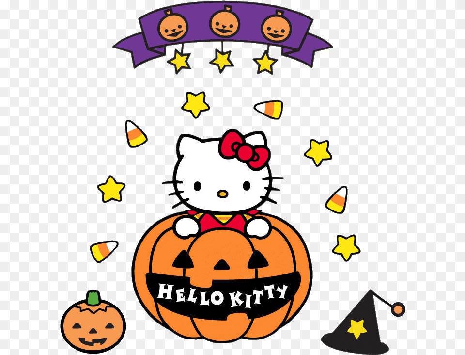 Download Hello Kitty Halloween Clipart Hello Kitty Hello Kitty Name Tag, Festival, Baby, Person, Face Free Png