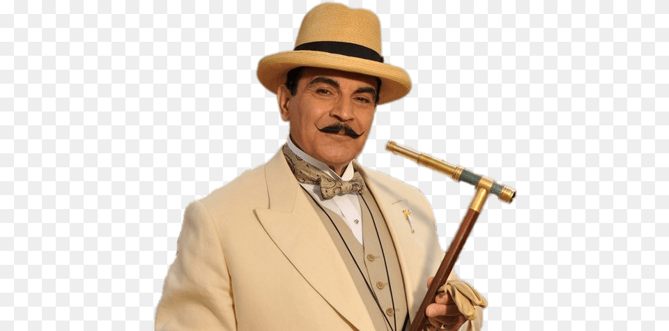 Hercule Poirot, Male, Man, Hat, Clothing Free Png Download