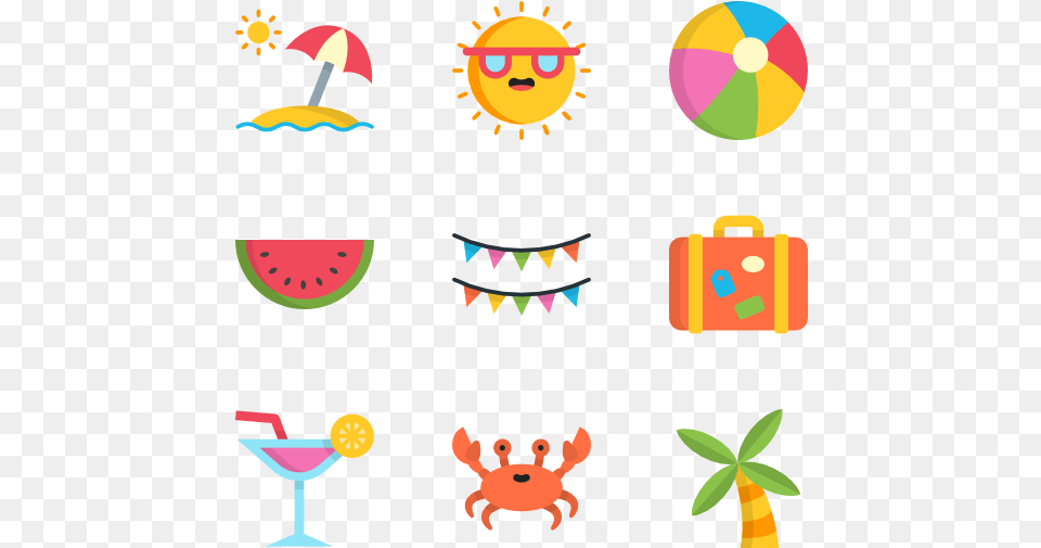 Download Here Summer Icons Transparent, Face, Head, Person, Food Free Png