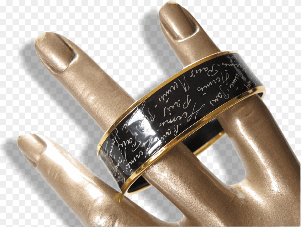 Download Hermes Enamel Gold Ring, Cuff, Hand, Person, Body Part Png
