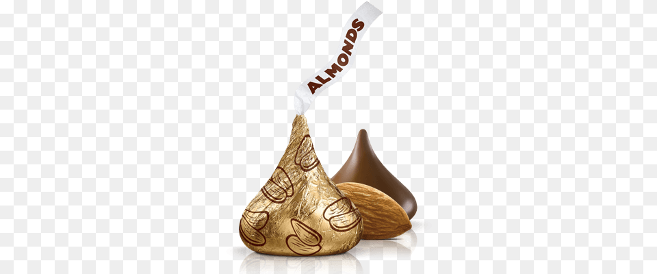 Download Hersheyu0027s Kisses Hershey Kiss Gold Wrapper Full Hershey Kisses With Almonds, Chocolate, Dessert, Food, Smoke Pipe Free Png