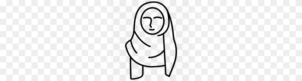 Download Hijab Icon Clipart Computer Icons Muslim Clip Art, Drawing, Text, Postage Stamp Free Png