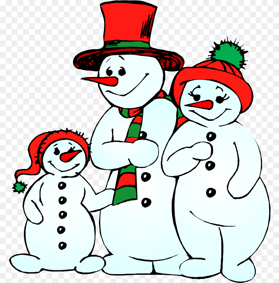 Download Holiday Clipart Snowman Family Winter Holiday Merry Christmas Snowman Clipart, Outdoors, Nature, Snow, Head Free Png