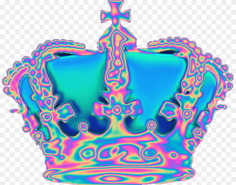 Download Holo Holographic Tumblr Aesthetic Crown Transparent Background, Accessories, Jewelry, Person Png Image