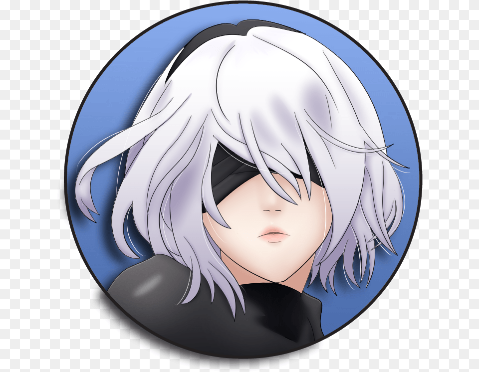 Home Pin Back Buttons Nier 2b Button Anime Buttons Transparent, Book, Comics, Publication, Photography Free Png Download