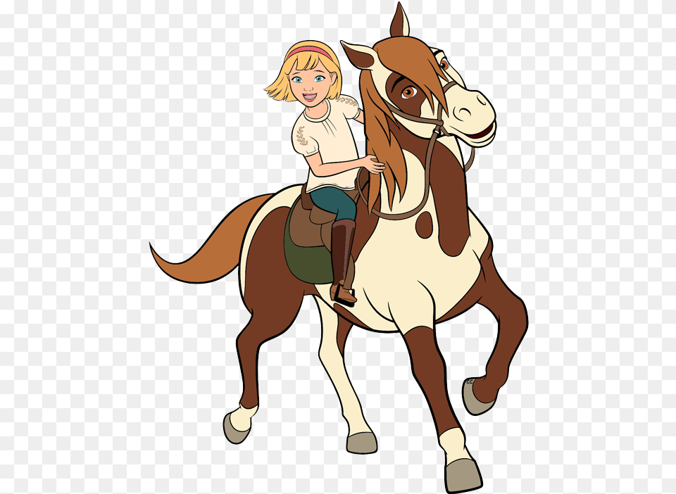 Download Horse Animation Pony Donkey Dreamworks Free Spirit Abigail And Boomerang, Adult, Person, Woman, Female Png Image