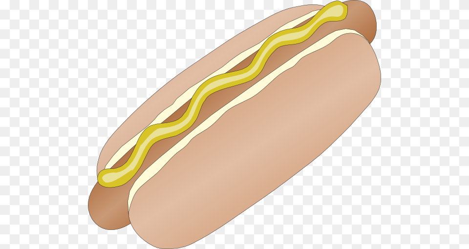 Download Hot Dog In Bun With Mustard Clipart, Food, Hot Dog, Smoke Pipe Free Transparent Png
