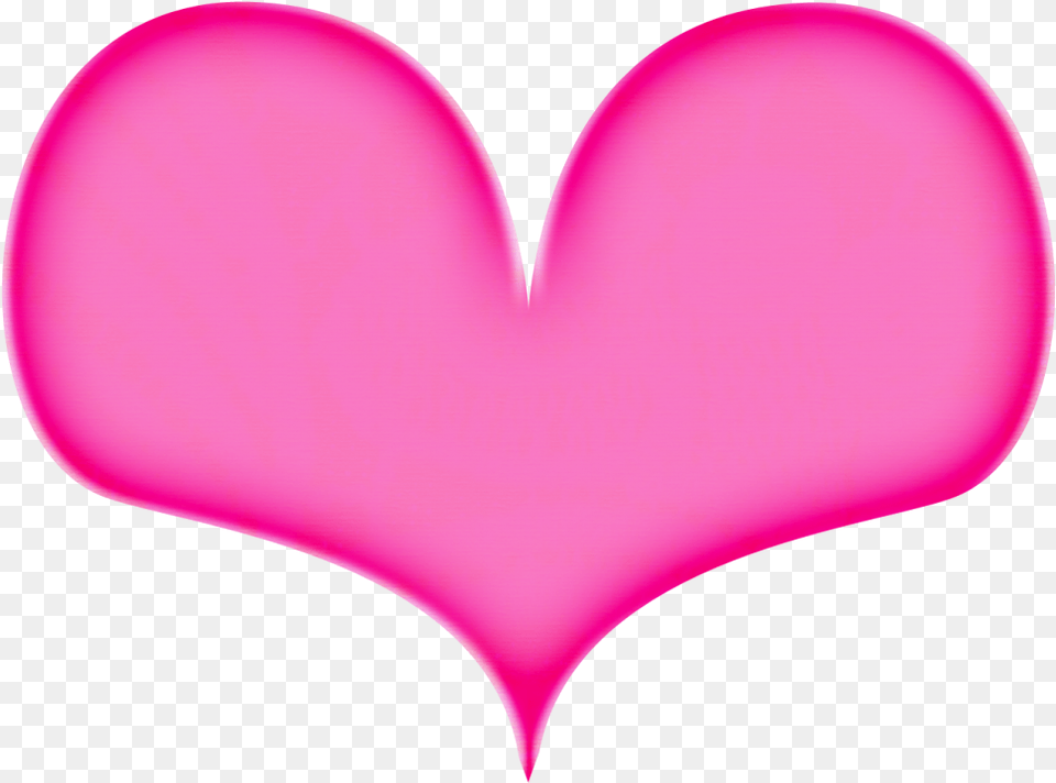 Hot Pink Heart File 271 Heart Clipart Transparent Pink, Flower, Petal, Plant, Balloon Free Png Download