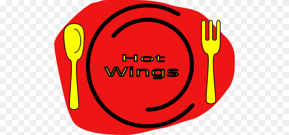 Download Hot Wings Clipart, Cutlery, Fork, Spoon, Food Png Image