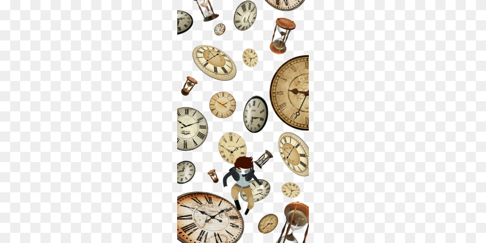 Download Hourglass Book Clipart Clock About Time, Analog Clock, Baby, Person Png