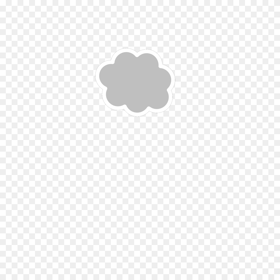 Download How To Set Use Cloud Icon White Border Clipart White Outline Cloud Icon, Outdoors, Nature, Anemone, Flower Free Png