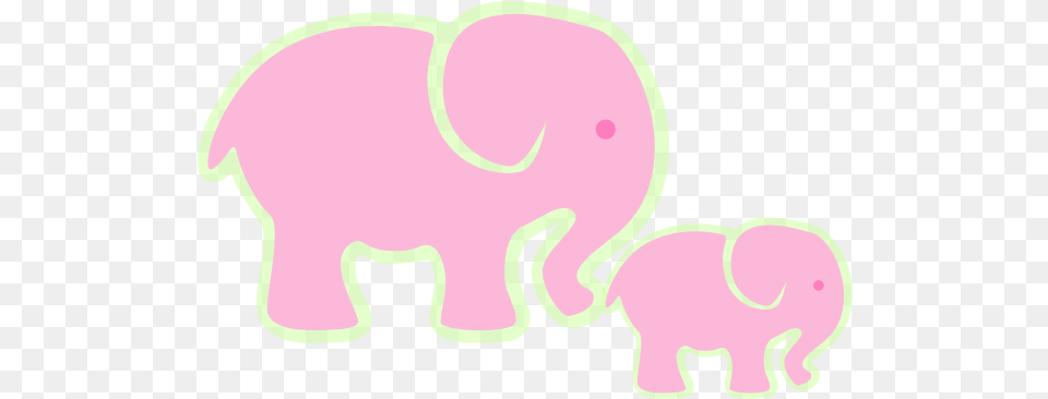 Download How To Set Use Pink Elephant And Baby Icon Animal Figure, Mammal, Wildlife Free Png