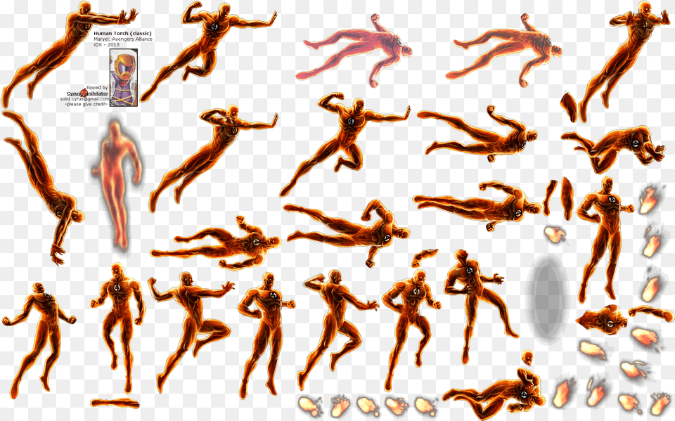 Download Human Torch Clipart For Designing Projects Human Torch Sprite, Adult, Person, Man, Male Png