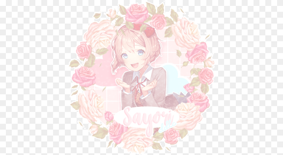 Download I Made An Edit Today Ddlc Sayori Aesthetic Full Garden Roses, Book, Comics, Publication, Baby Free Png