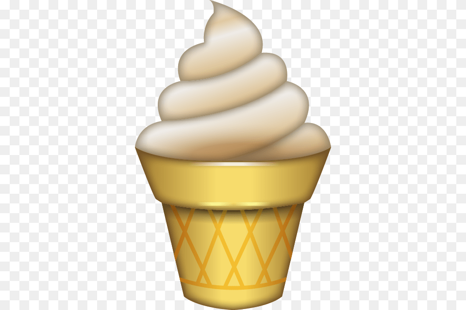 Download Ice Cream Emoji Icon Emoji Island, Dessert, Food, Ice Cream, Soft Serve Ice Cream Free Png