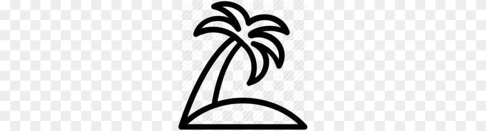 Icon Coconut Tree Clipart Palm Trees Coconut Coconut, Palm Tree, Plant, Pattern, Bow Free Png Download